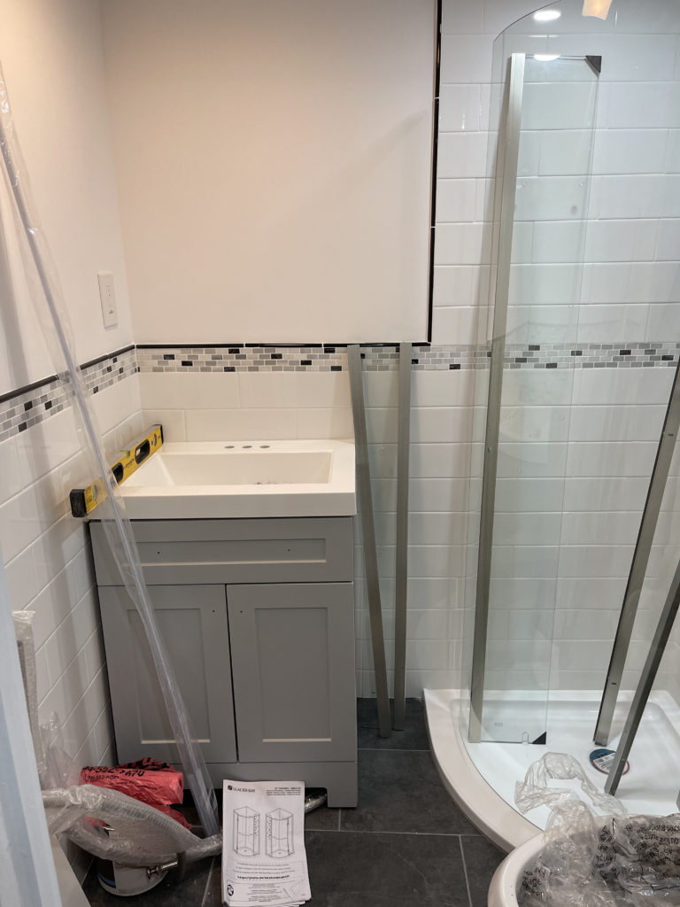 Small Bathroom in Basement